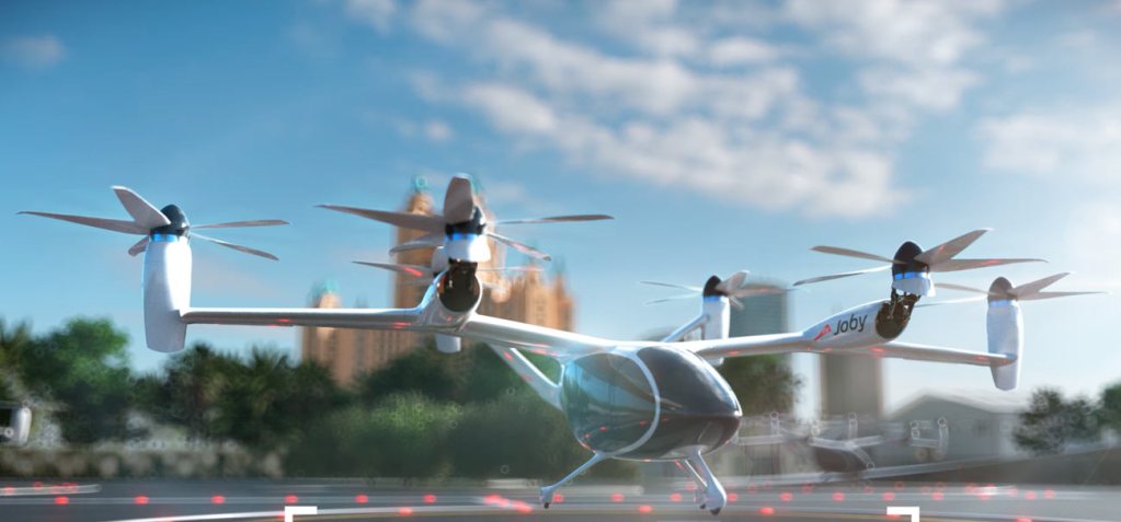 Concept Art by Joby Aviation of Air Taxi services coming to Dubai.