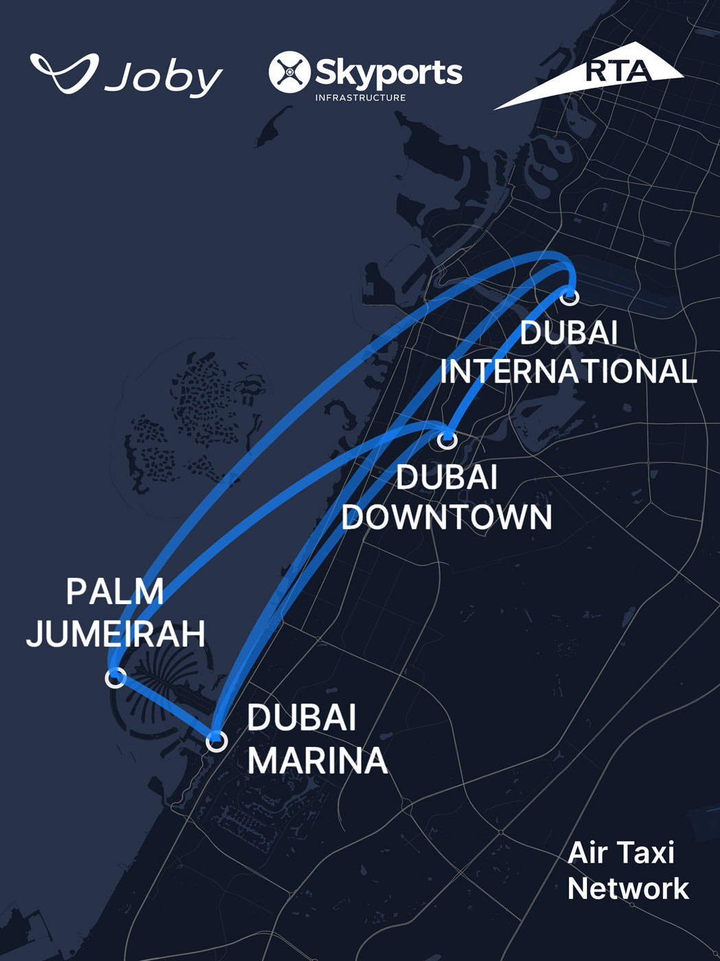 Air Taxi Network in Dubai