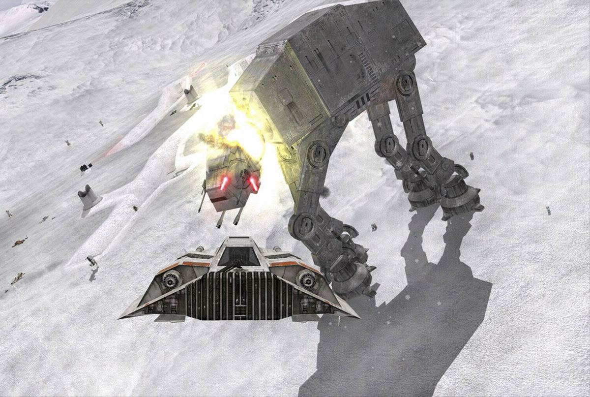 Star Wars Battlefront Classic collection dog fights.