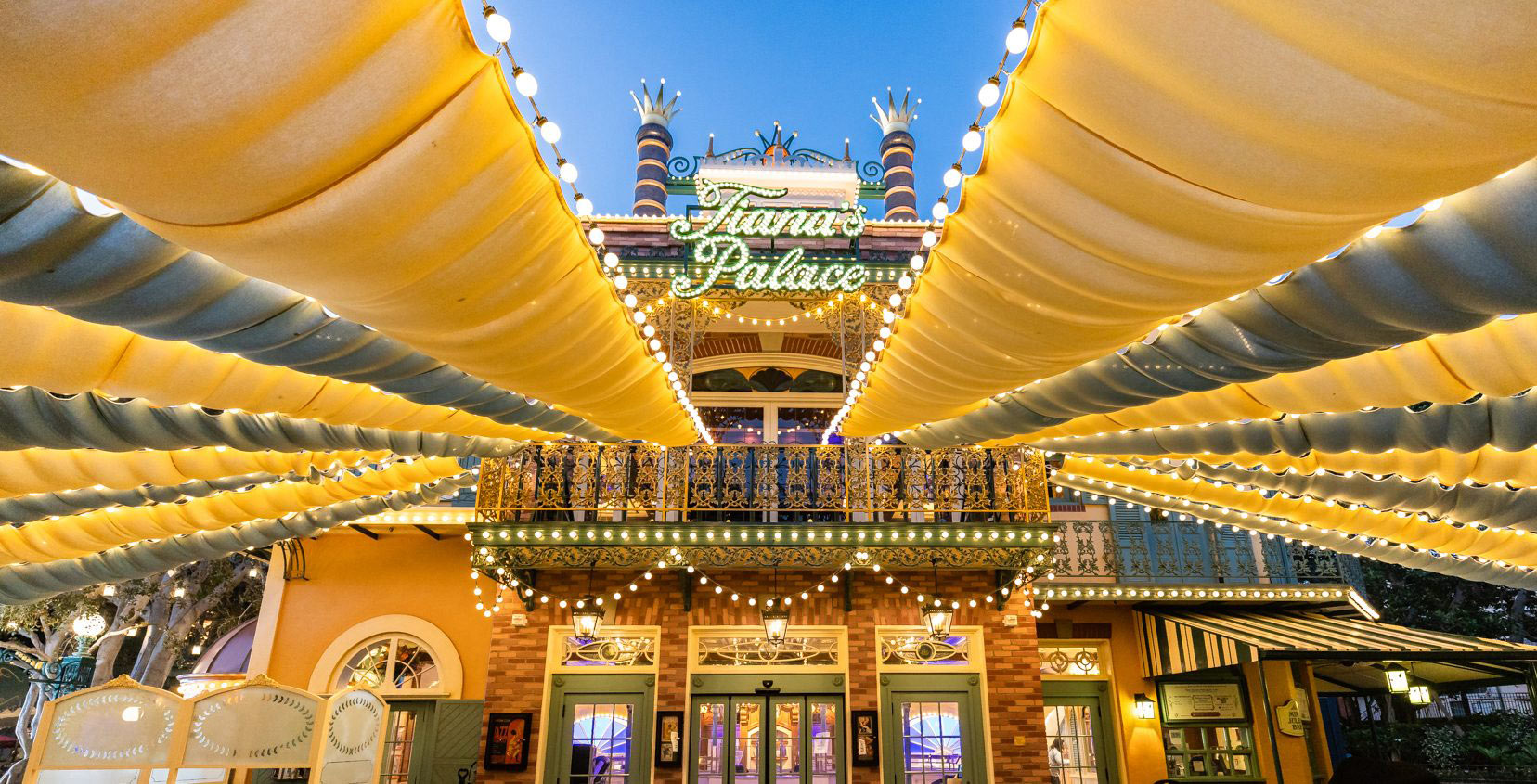 Tiana's Palace restaurant at Disneyland Park. 
