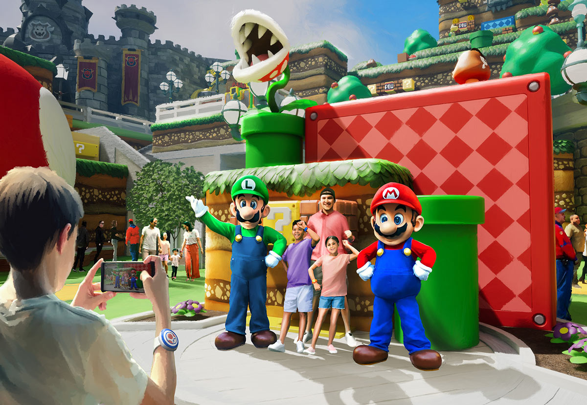Mario & Luigi meet and greet characters coming to Universal Epic Universe in 2025.