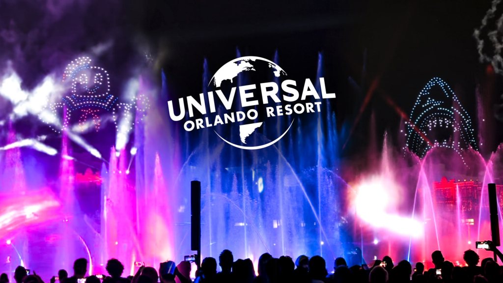 CineSational Symphonic-Spectacular drone and lagoon show at Universal Orlando