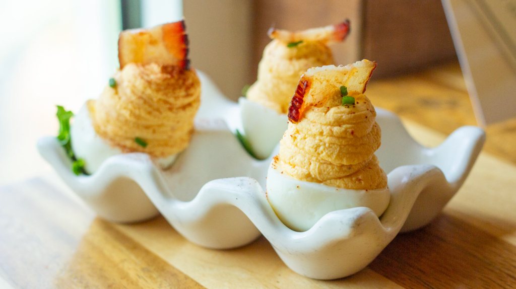 Church Lady Deviled Eggs at Homecomin' Disney Springs for Florida Flavors.