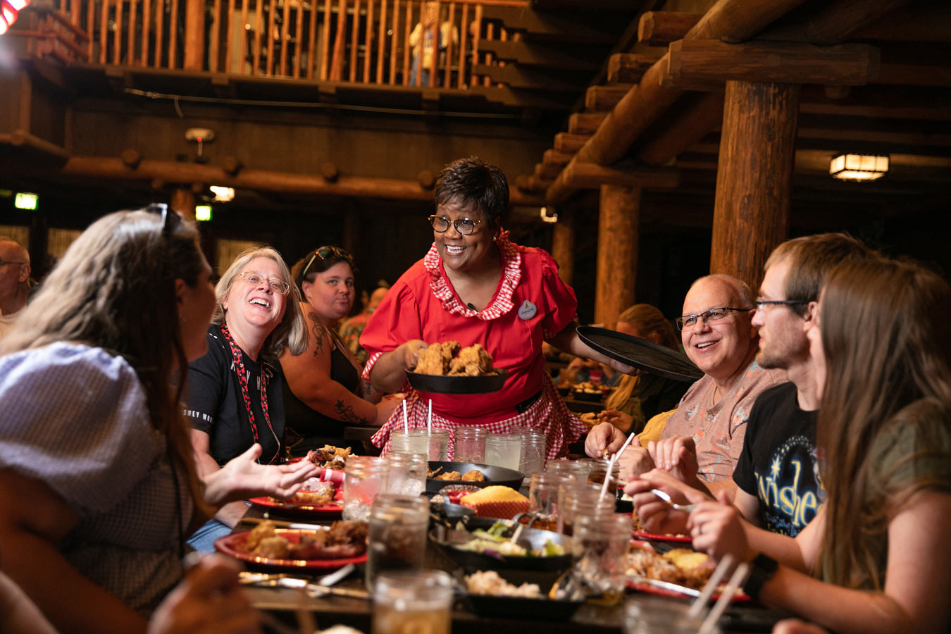 Food service at Hoop-Dee-Doo Musical Revue show