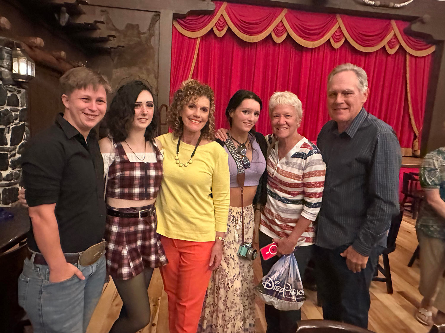 Hoop-Dee-Doo Musical Revue original cast share photo with Kat Corson at Walt Disney World.