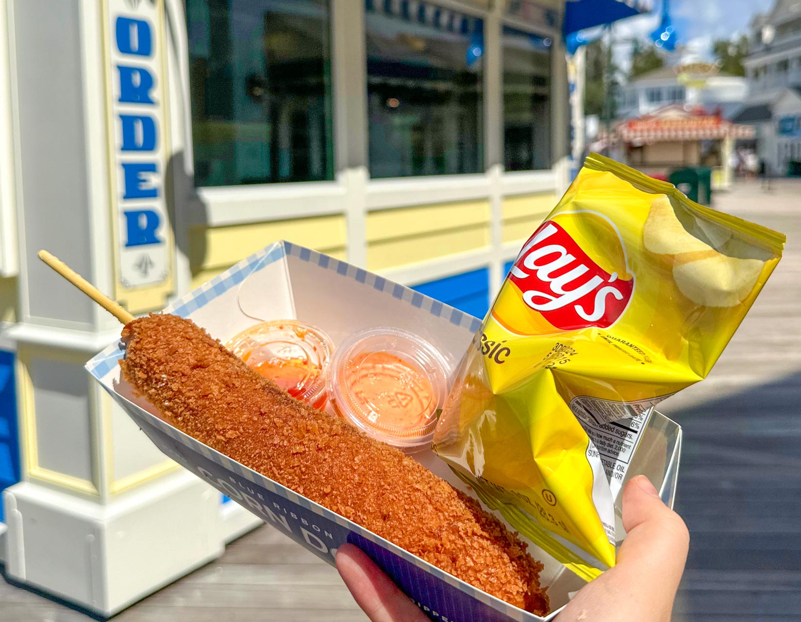 Golden Dragon Corn Dog at Disney BoardWalk