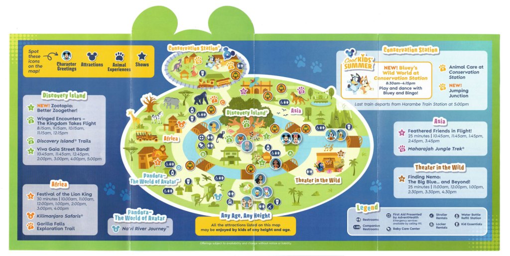 Animal Kingdom, Cool Kids Summer map