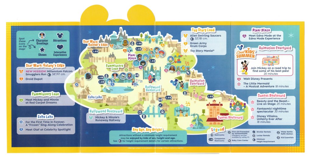 Walt Disney World | Cool Kids' Summer FREE Guide Map