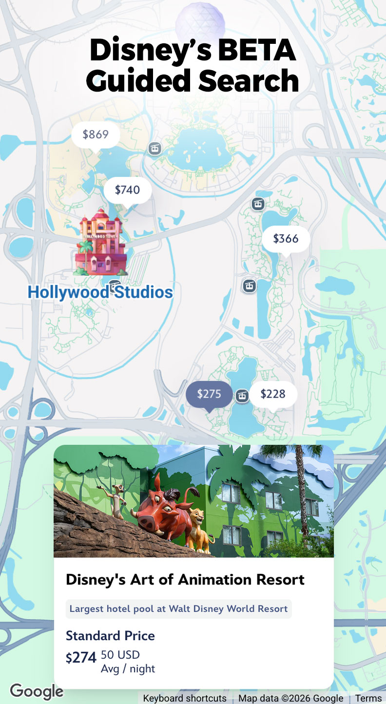 Disney Guided Search AI beta